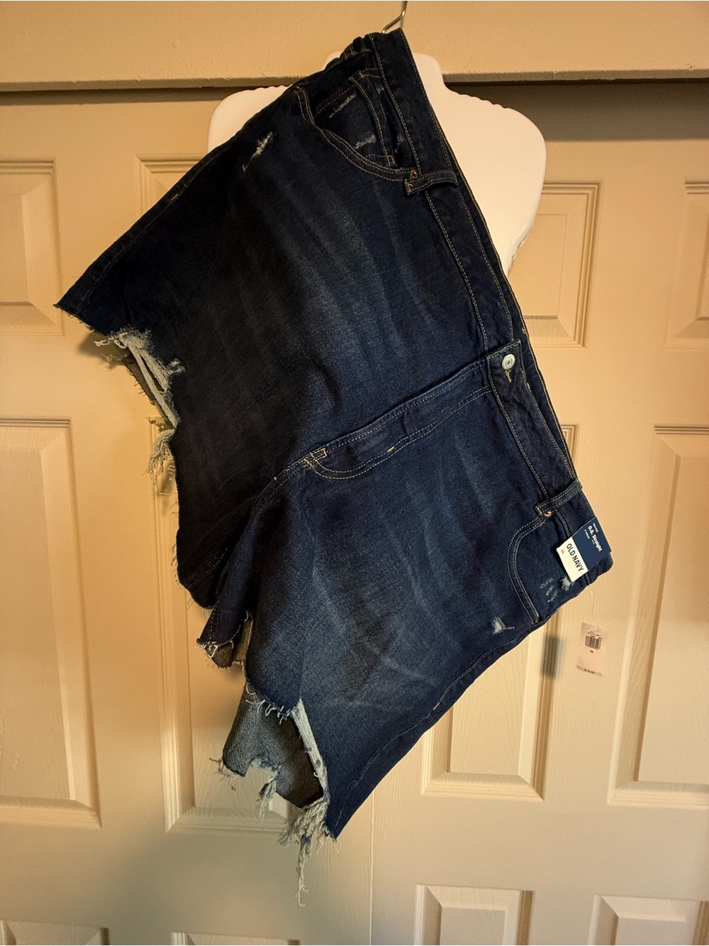 Old Navy Dark Wash Denim Cutoff Shorts - Women's Jeans